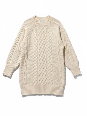 Anrabess Chunky Cable Knit Sweater Tunic Dress – Size Small
